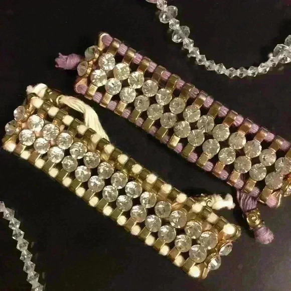 🎉 TWO Rhinestone Adjustable Bracelets🔥 - Picture 1 of 7